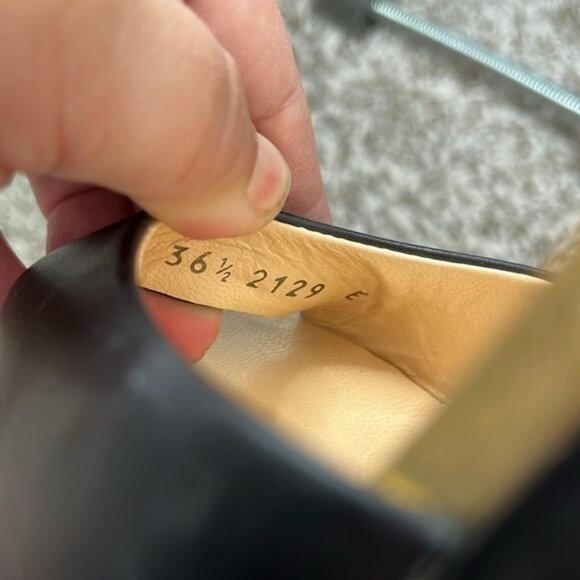 Giuseppe Zanotti Gold Black Leather Peep Toe Platform Sandals Pumps - Picture 11 of 11